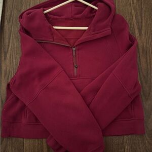 Burgundy LuluLemon Scuba Hoodie